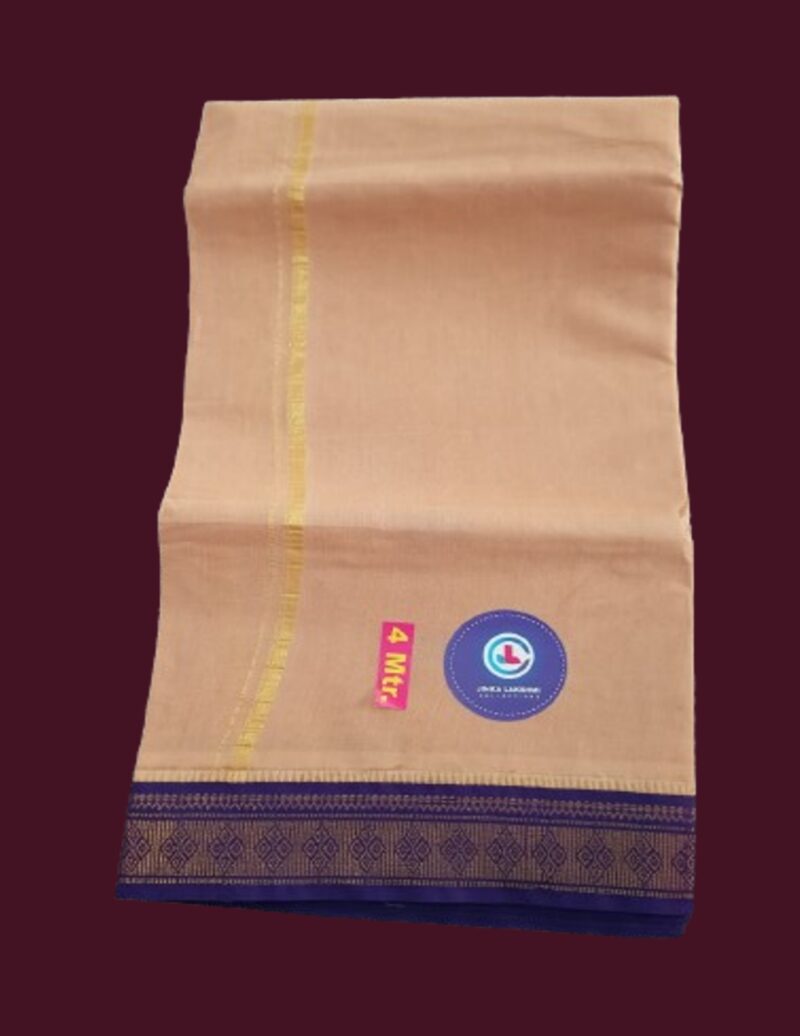 Biege Color Dhoti 4 Meters