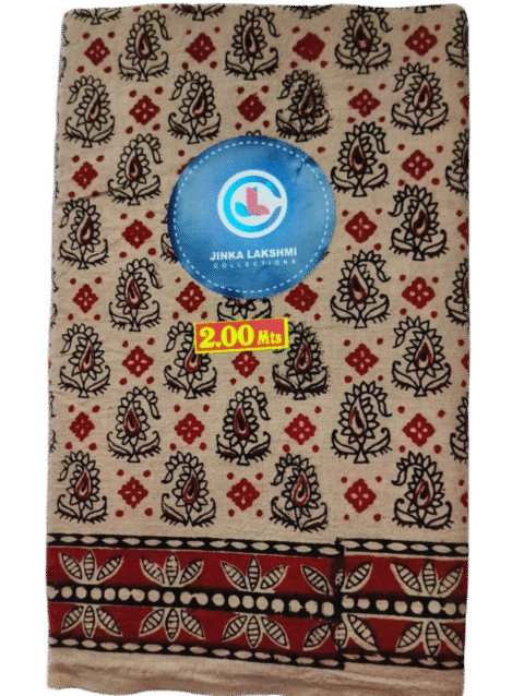 Kalamkari Cotton Lungi 2 Meters