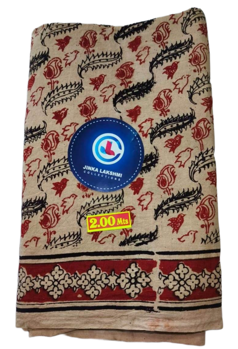 Kalamkari Cotton Lungi 2 Meters