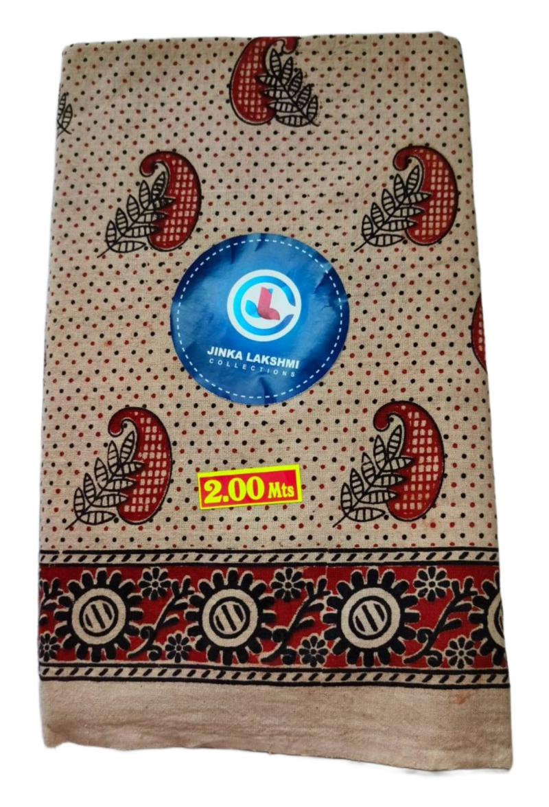 Kalamkari Cotton Lungi 2 Meters