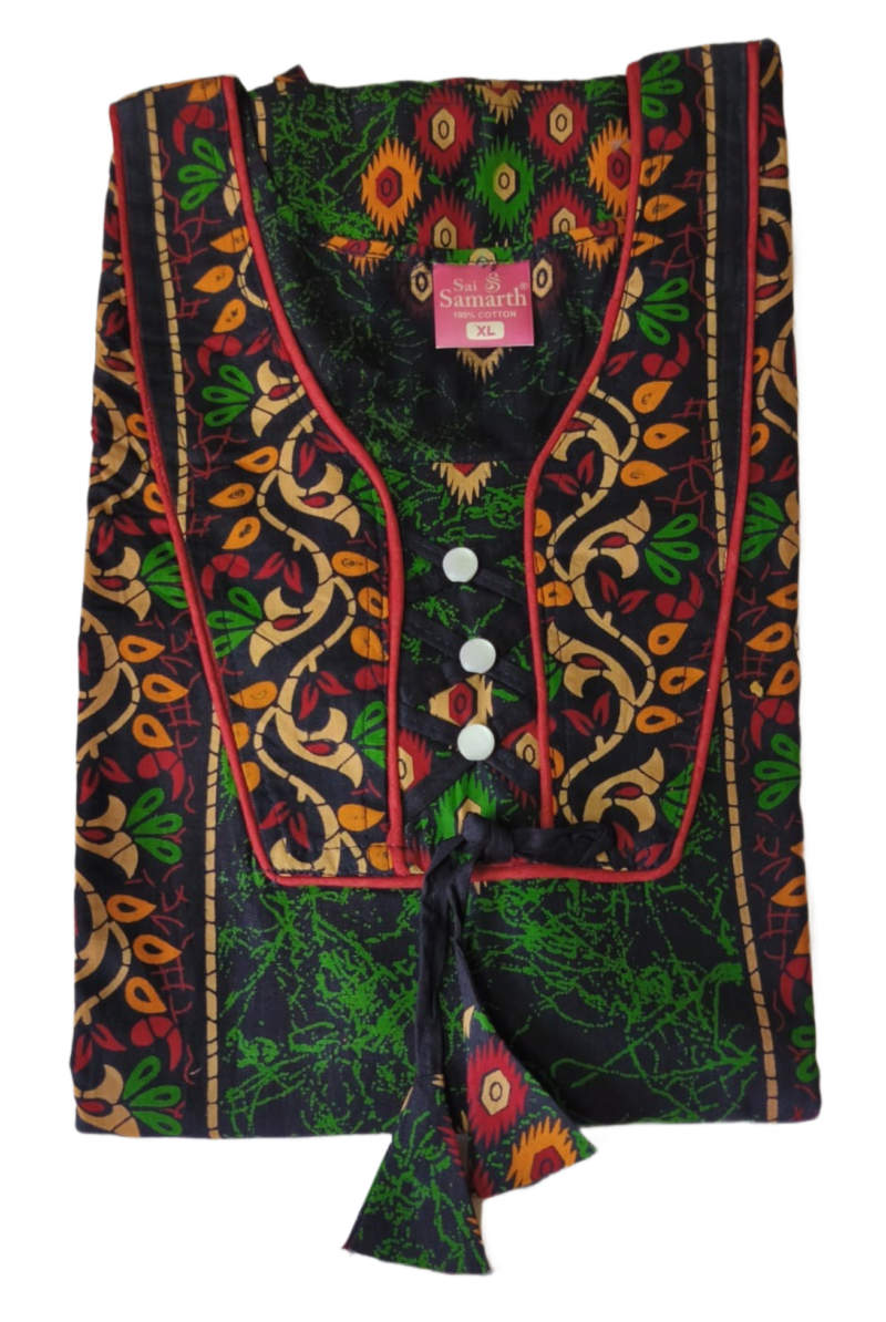 Jaipuri Cotton Nighty For Women