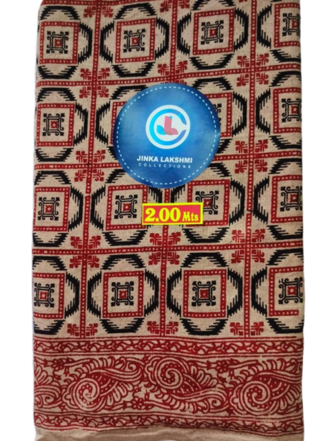 Kalamkari Cotton Lungi 2 Meters
