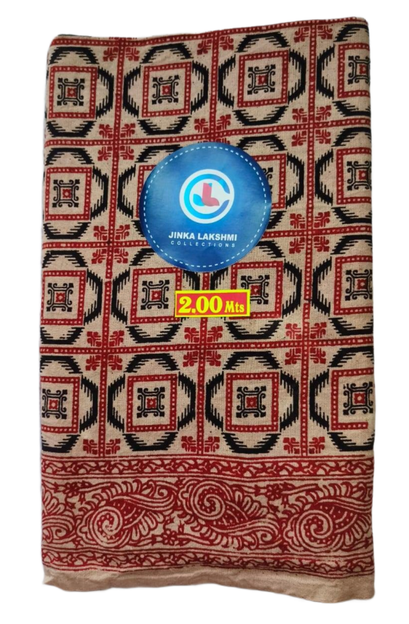 Kalamkari Cotton Lungi 2 Meters