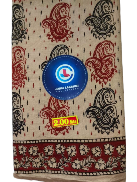Kalamkari Cotton Lungi 2 Meters