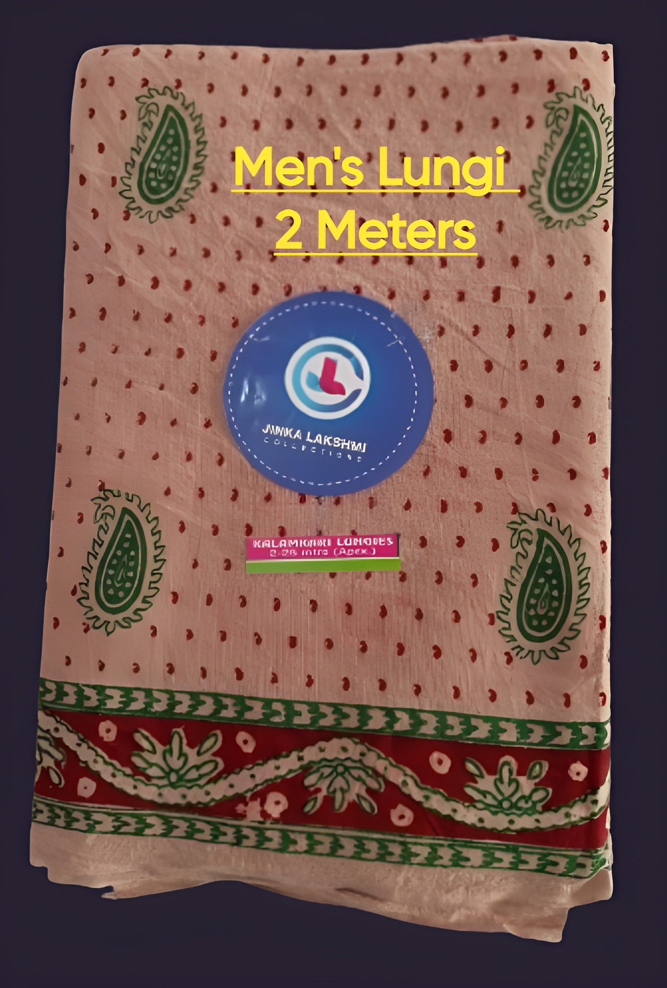 Kalamkari Cotton Lungi 2 Meters