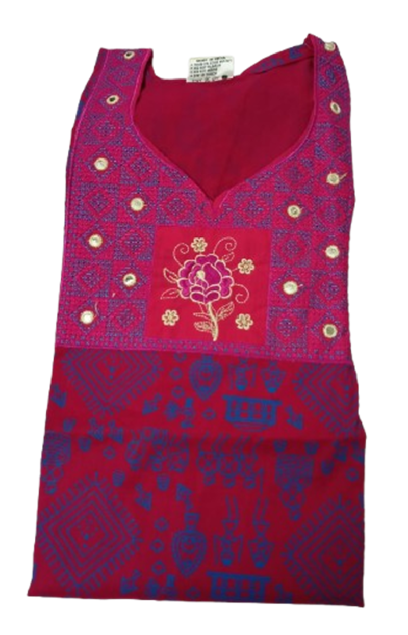 Cotton Embroidered Nighty For Women
