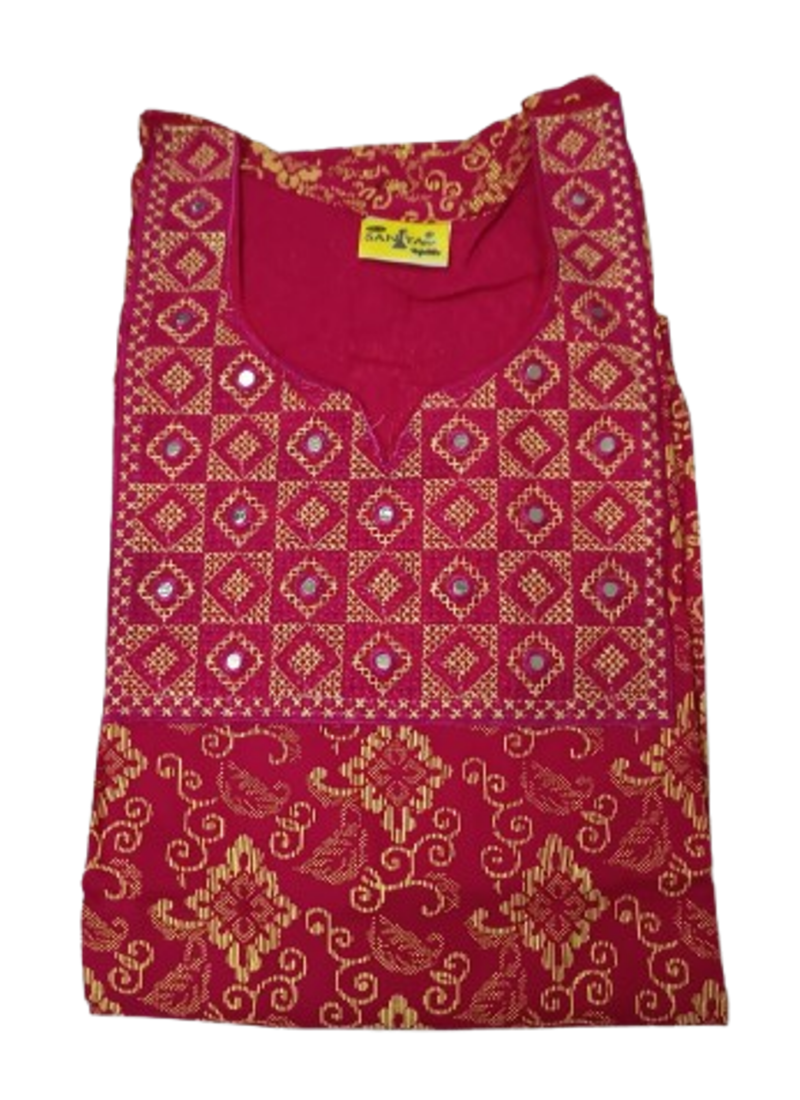 Cotton Embroidered Nighty For Women