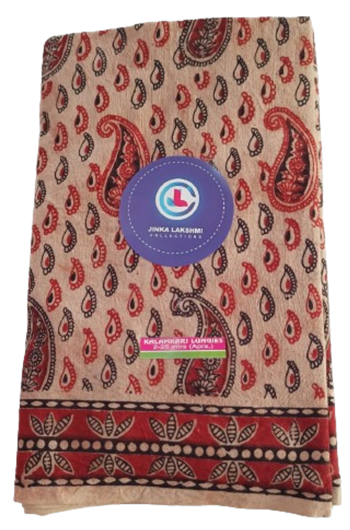 Kalamkari Cotton Lungi 2.25 Meters