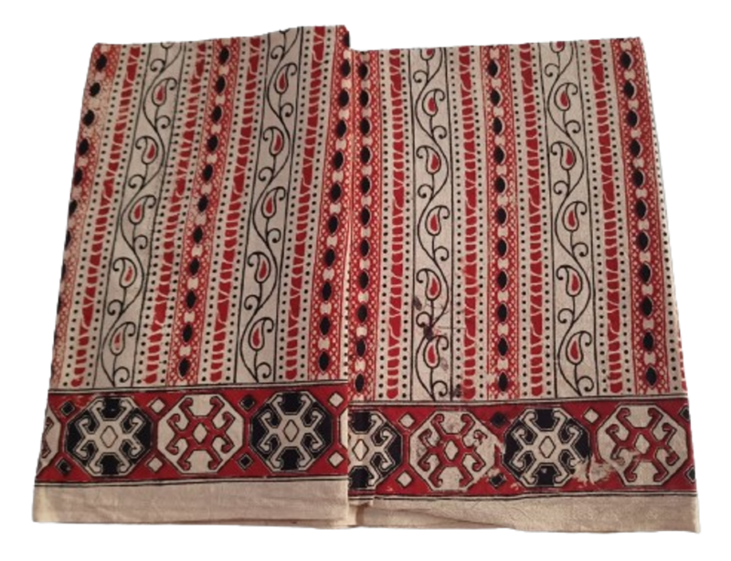 Kalamkari Cotton Lungi 2.25 Meters