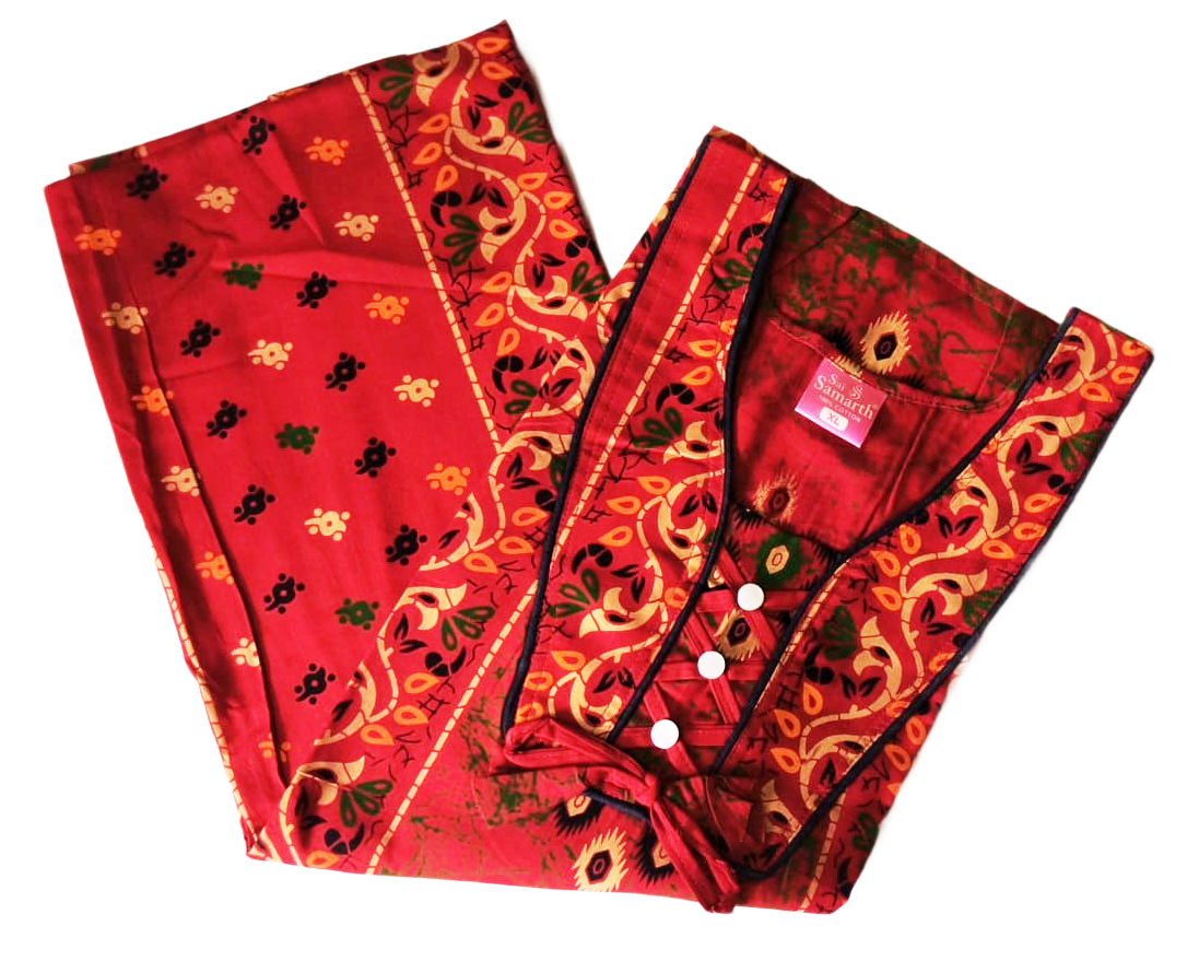 Jaipuri Cotton Nighty For Women Jaipuri Cotton Nighty For Women