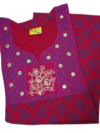 Cotton Embroidered Nighty For Women
