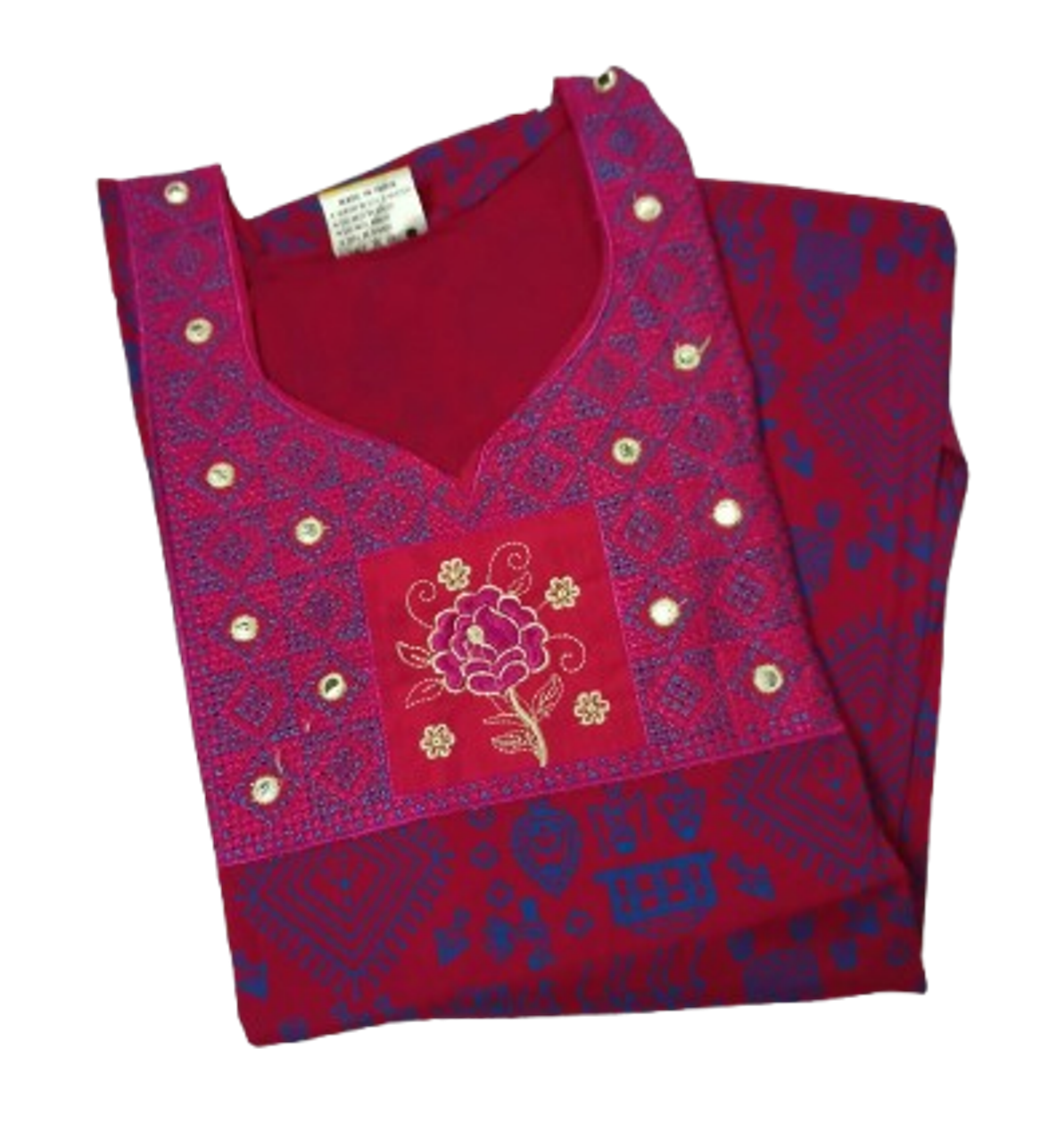 Cotton Embroidered Nighty For Women Cotton Embroidered Nighty For Women