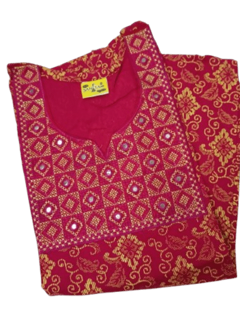 Cotton Embroidered Nighty For Women