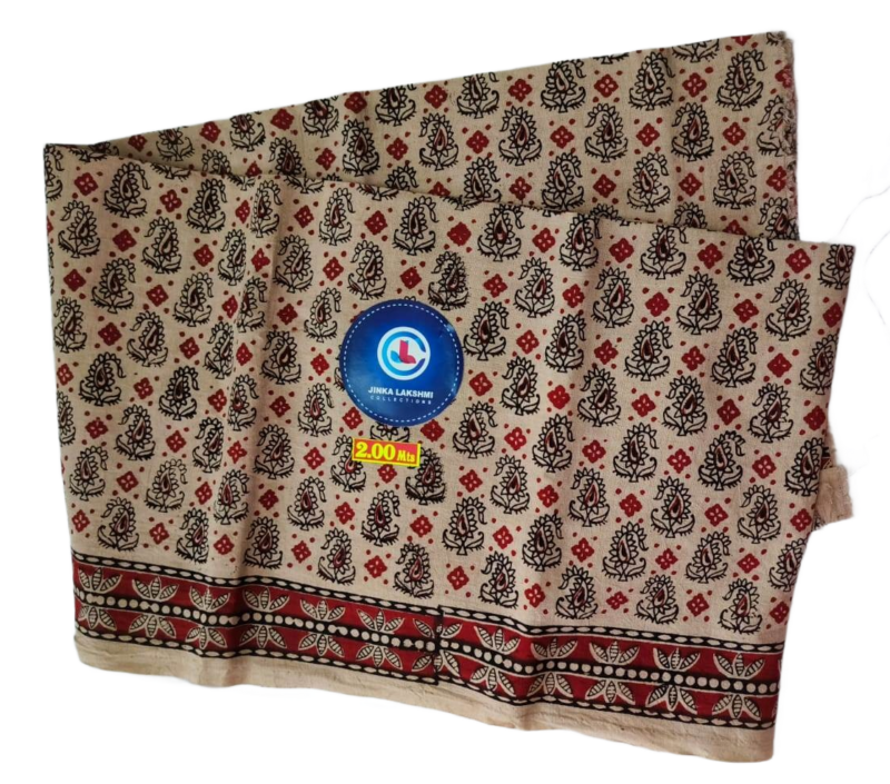 Kalamkari Cotton Lungi 2 Meters