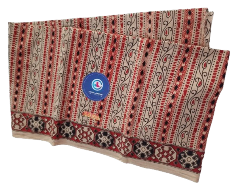 Kalamkari Cotton Lungi 2.25 Meters
