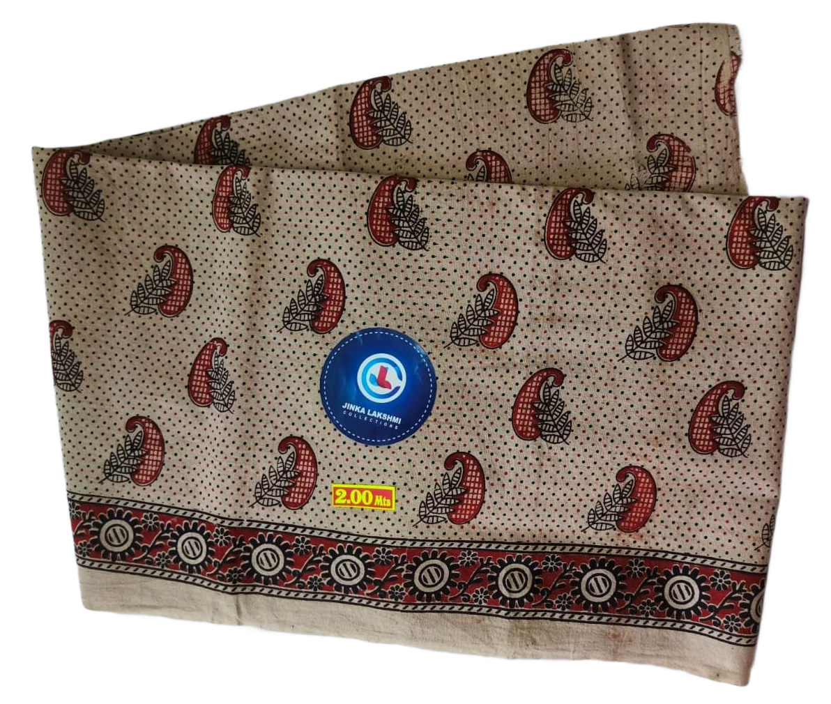 Kalamkari Cotton Lungi 2 Meters