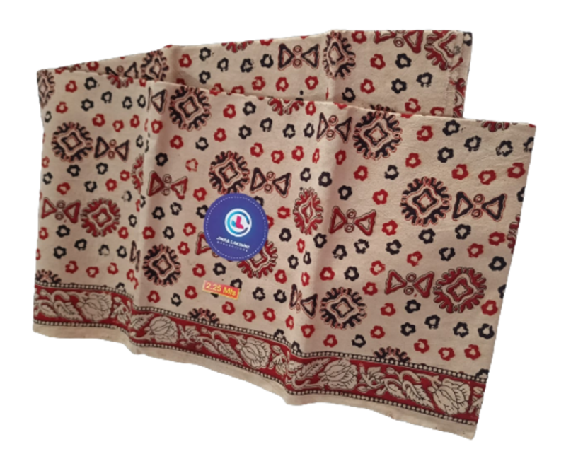 Kalamkari Cotton Lungi 2.25 Meters