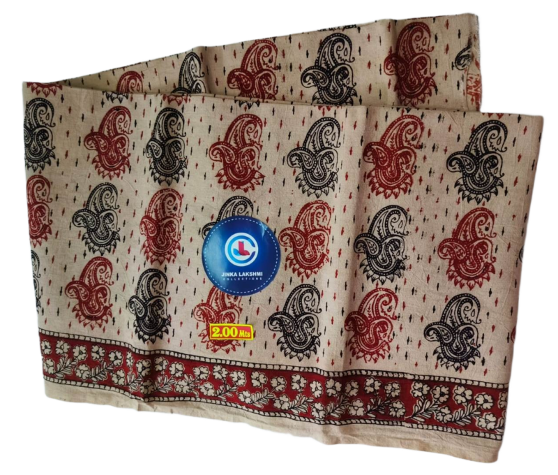 Kalamkari Cotton Lungi 2 Meters