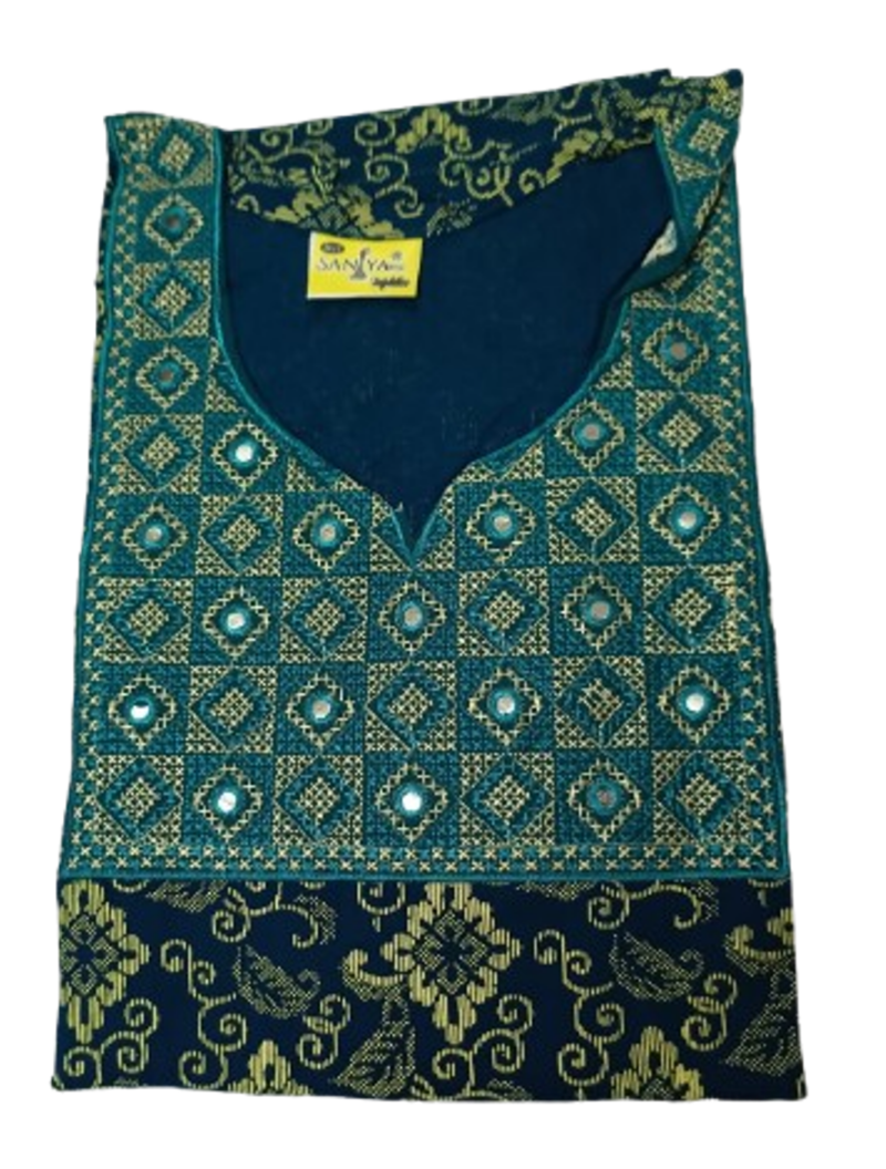 Cotton Embroidered Nighty For Women