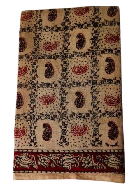Kalamkari Cotton Lungi 2 Meters Folded