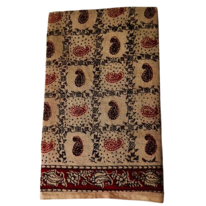 Kalamkari Cotton Lungi 2 Meters Folded