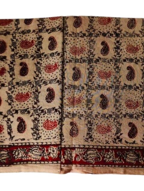 Kalamkari Cotton Lungi 2 Meters Unfolded