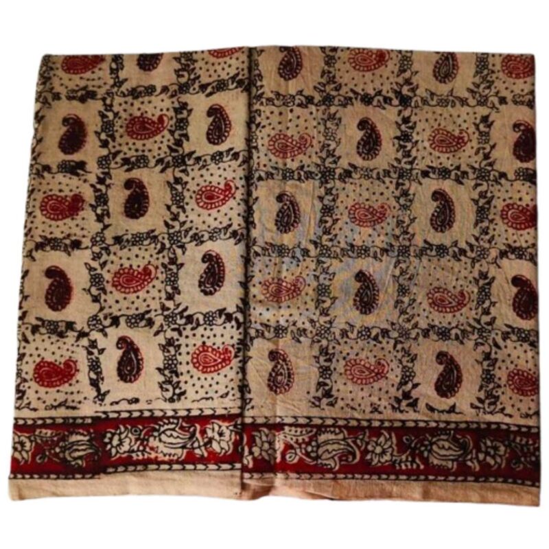 Kalamkari Cotton Lungi 2 Meters Unfolded
