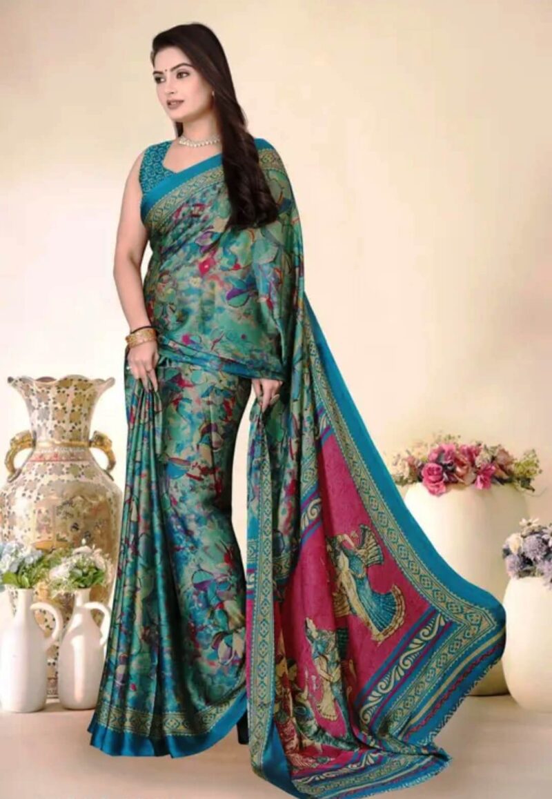 Woman's Linen Saree