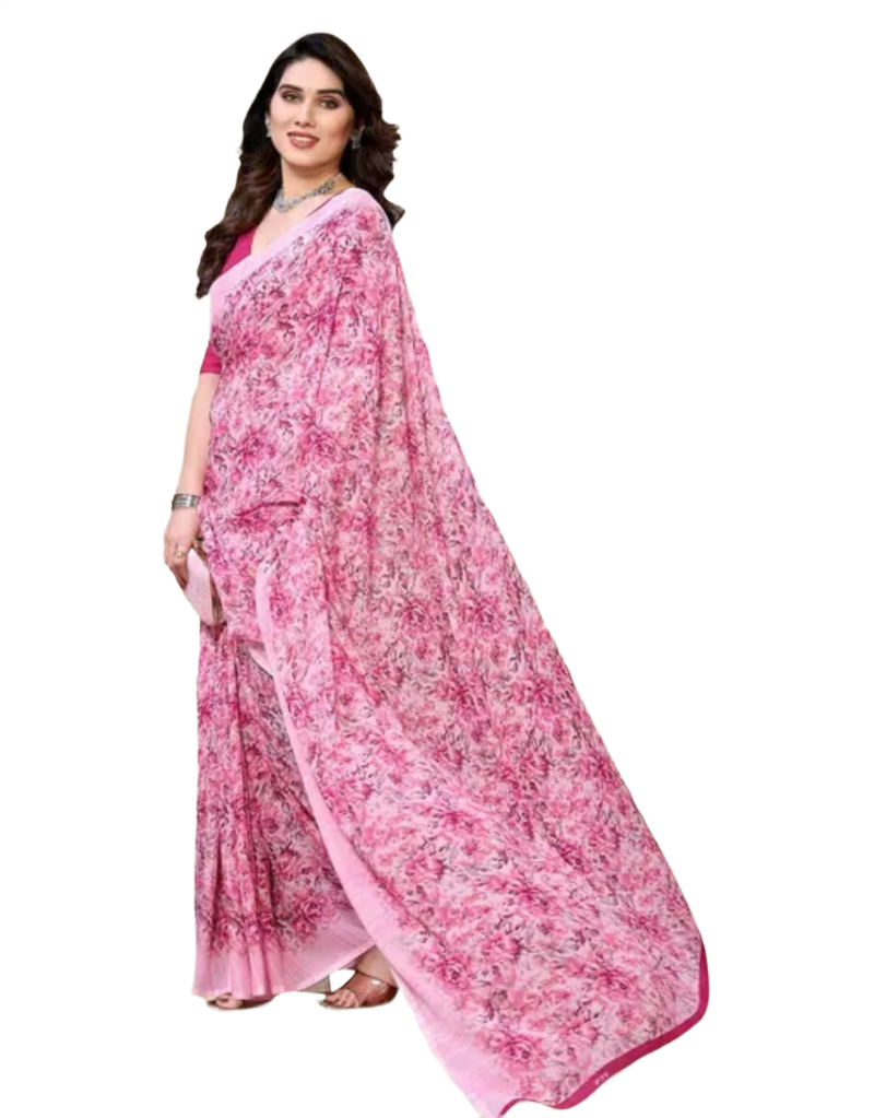 Woman's Linen Saree