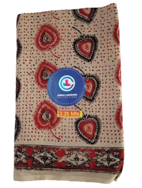 Kalamkari Cotton Lungi 2.25 Meters Unstitched Folded