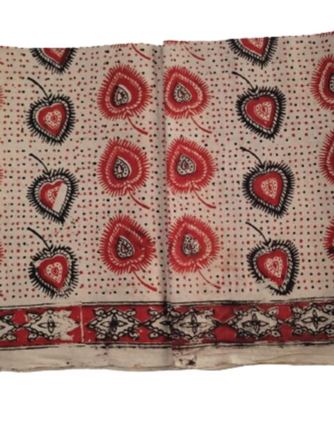Kalamkari Cotton Lungi 2.25 Meters Unstitched Unfolded