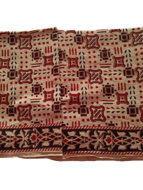 Kalamkari Cotton Lungi 2.25 Meters Unstitched Unfolded