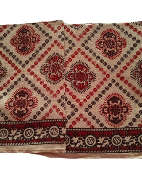 Kalamkari Cotton Lungi 2.25 Meters Unstitched Unfolded