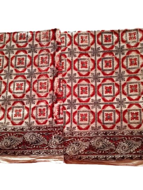 Kalamkari Cotton Lungi 2.25 Meters Unstitched Unfolded