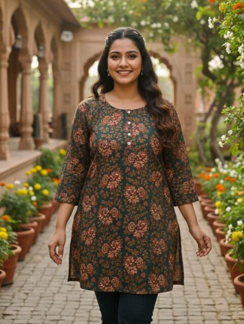 Short Cotton Kurti Top