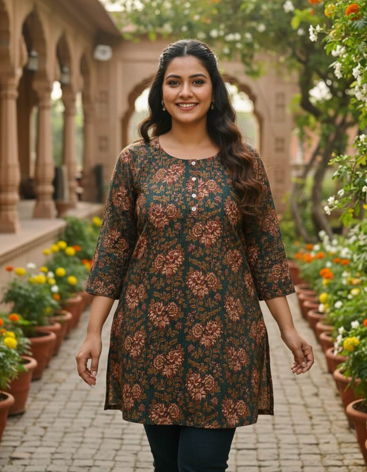 Short Cotton Kurti Top Short Cotton Kurti Top