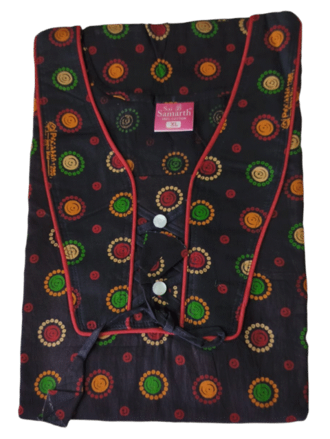 Jaipuri Cotton Nighty For Women