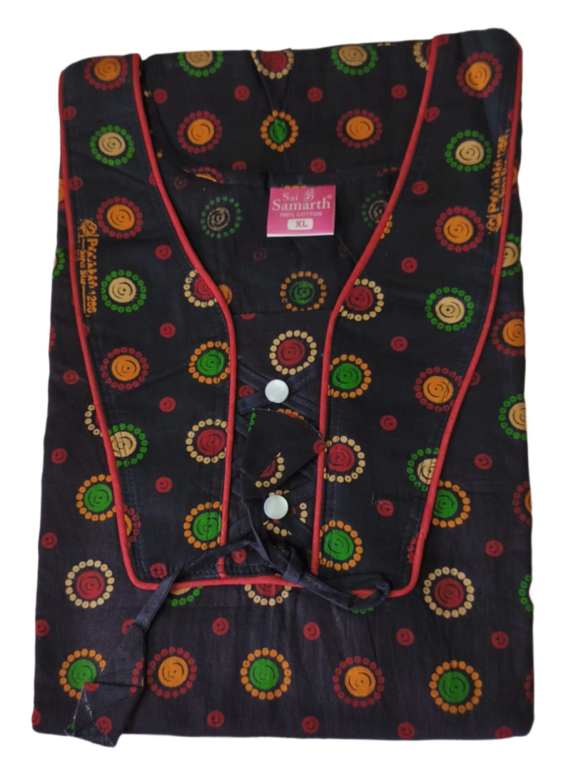 Jaipuri Cotton Nighty For Women