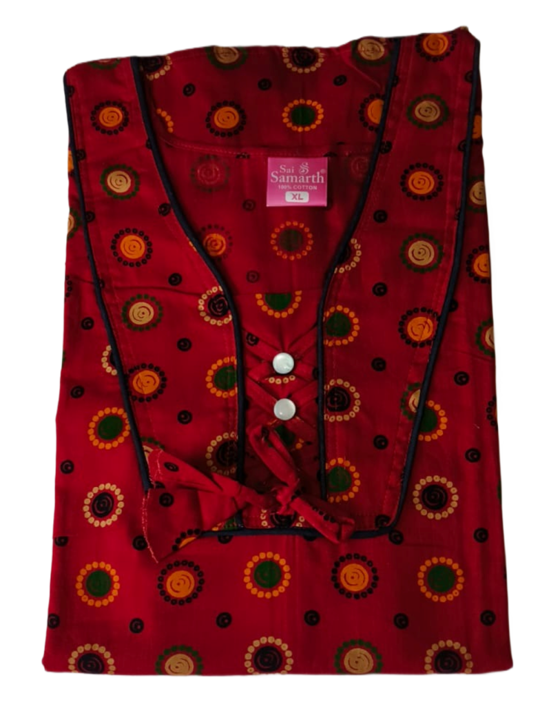 Jaipuri Cotton Nighty For Women