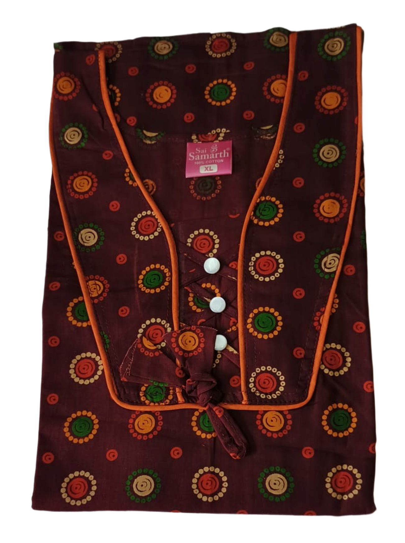 Jaipuri Cotton Nighty For Women