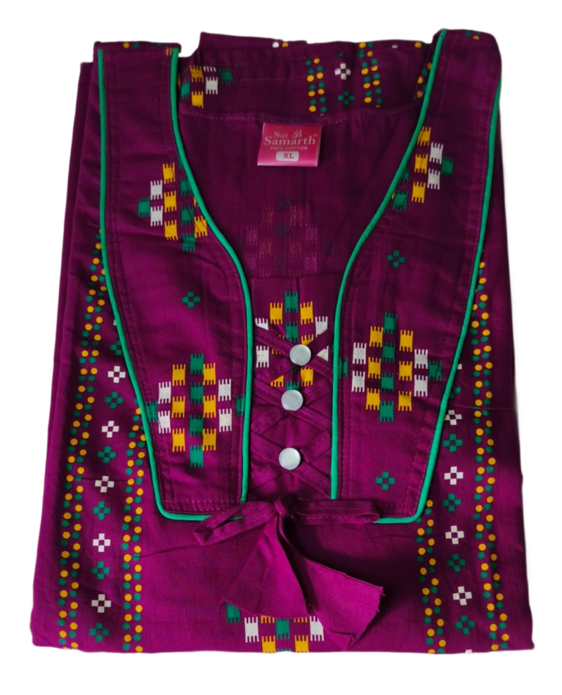 Jaipuri Cotton Nighty For Women