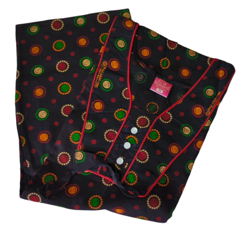 Jaipuri Cotton Nighty For Women