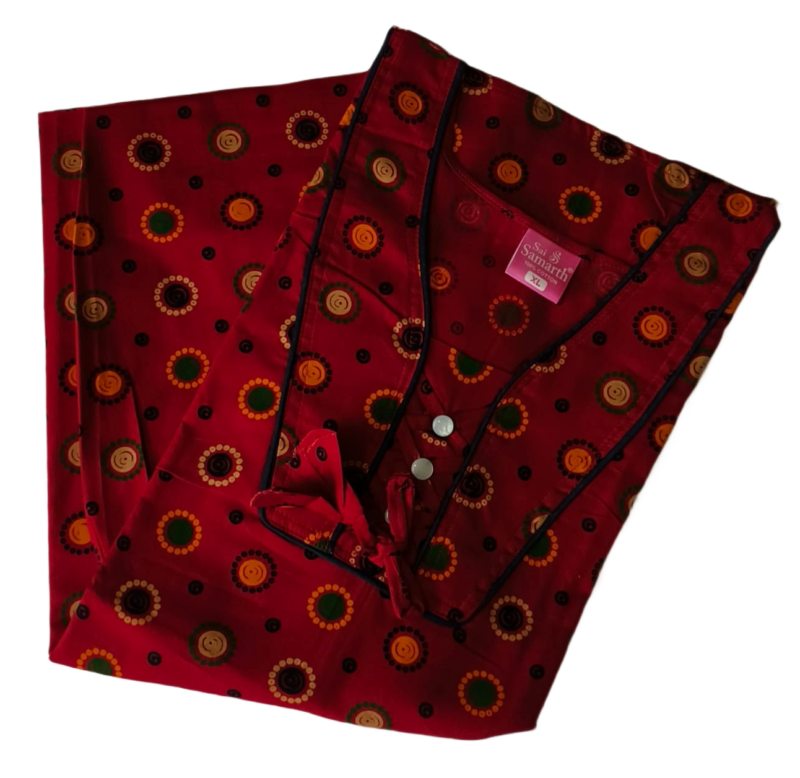 Jaipuri Cotton Nighty For Women