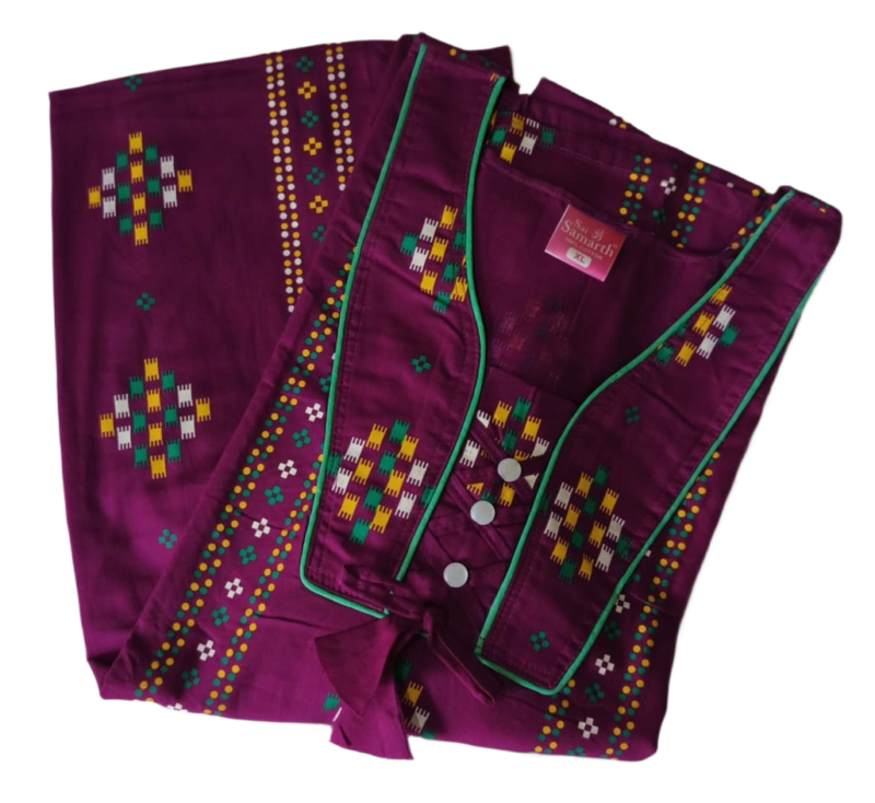 Jaipuri Cotton Nighty For Women