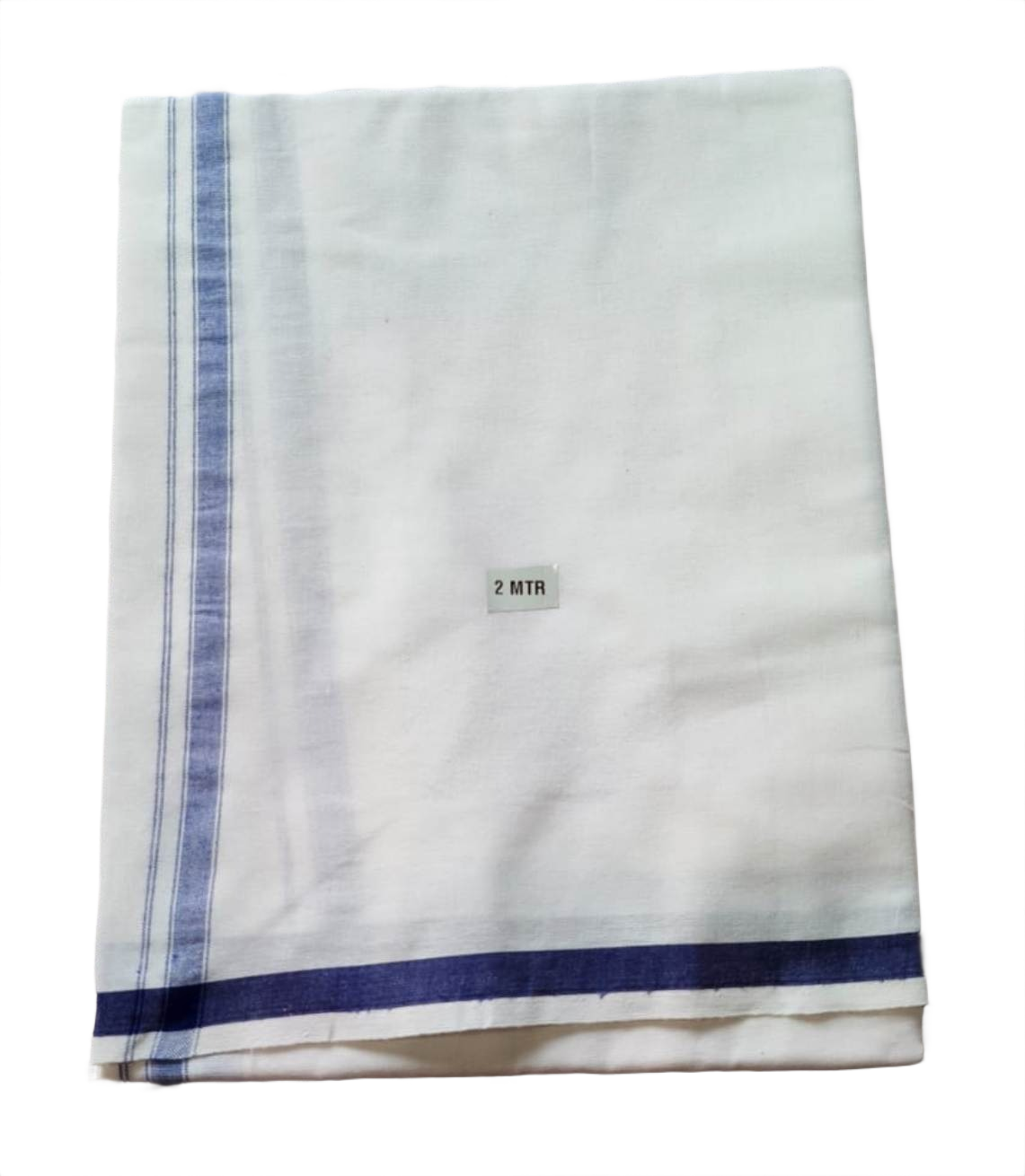White Cotton Lungi 2 Meters