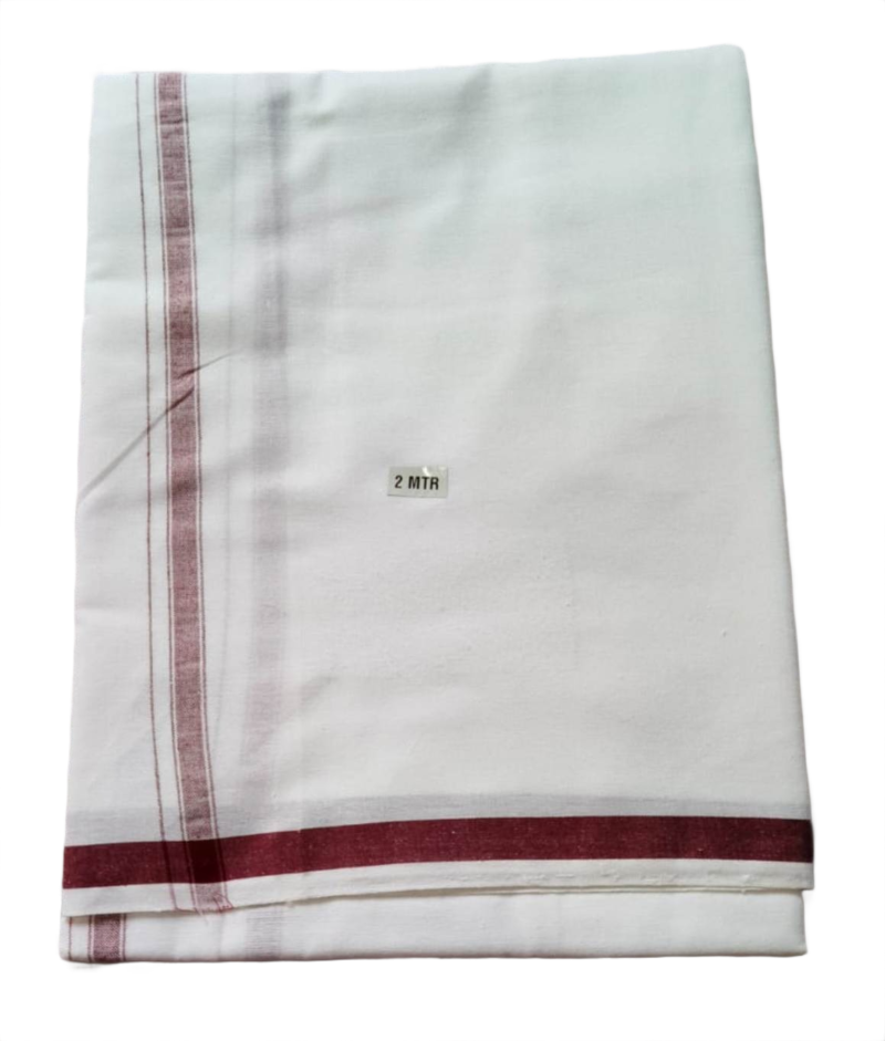 White Cotton Lungi 2 Meters