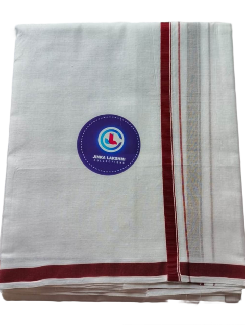 White Cotton Dhoti 4 Meters