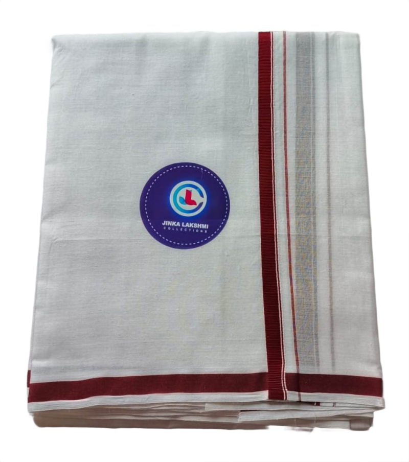 White Cotton Dhoti 4 Meters