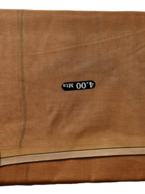 Biege Color Cotton Dhoti 4 Meters