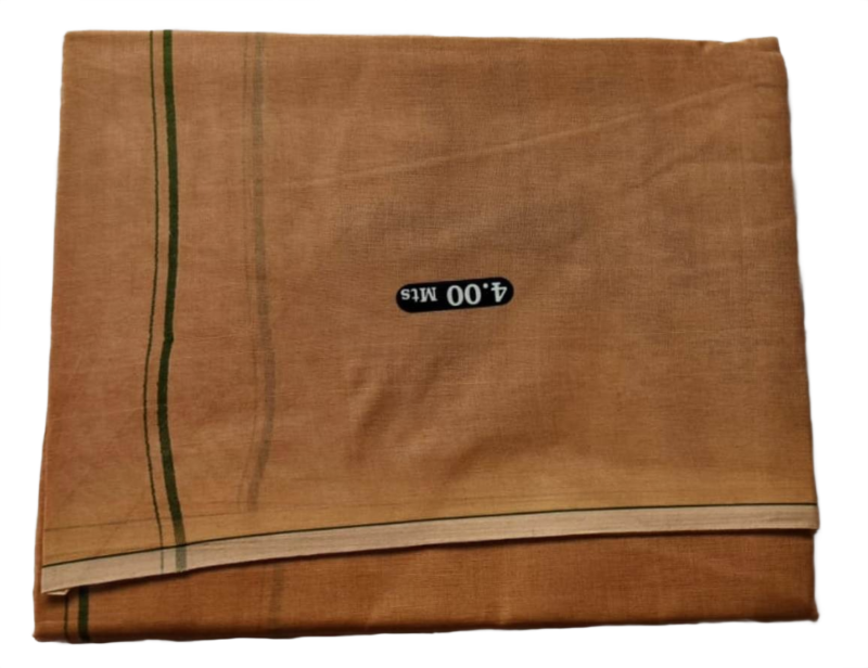 Biege Color Cotton Dhoti 4 Meters